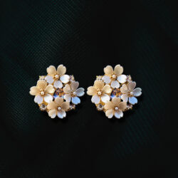 Elegant Floral Cluster Earrings