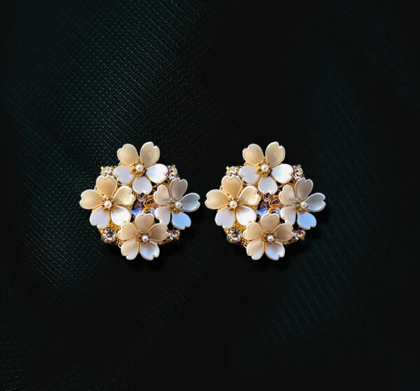 Elegant Floral Cluster Earrings